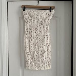 Lace Strapless Dress